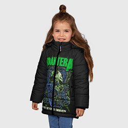 Куртка зимняя для девочки PANTERA, цвет: 3D-черный — фото 2