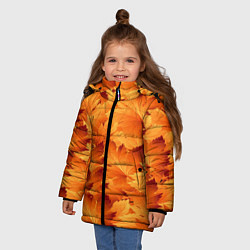 Куртка зимняя для девочки Клен, цвет: 3D-светло-серый — фото 2