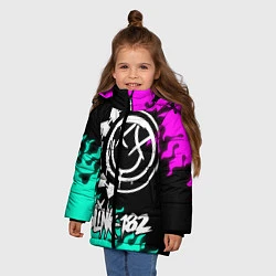 Куртка зимняя для девочки Blink-182 5, цвет: 3D-черный — фото 2