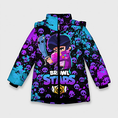 Зимняя куртка для девочки Brawl Stars BIBI / 3D-Черный – фото 1