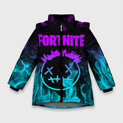 Куртка зимняя для девочки FORTNITE X TRAVIS SCOTT, цвет: 3D-светло-серый