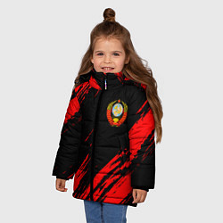 Куртка зимняя для девочки СССР, цвет: 3D-светло-серый — фото 2
