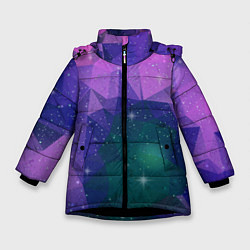 Куртка зимняя для девочки SPACE, цвет: 3D-черный