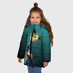 Куртка зимняя для девочки Джолин Кудзё, цвет: 3D-красный — фото 2
