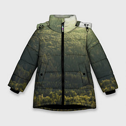 Зимняя куртка для девочки Летний лес