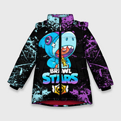 Зимняя куртка для девочки Brawl Stars Leon Shark