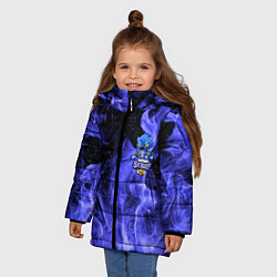 Куртка зимняя для девочки Brawl Stars Werewolf LEON, цвет: 3D-черный — фото 2