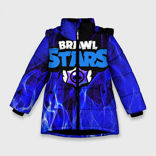 Зимняя куртка для девочки BRAWL STARS / 3D-Черный – фото 1