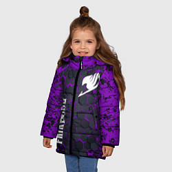 Куртка зимняя для девочки FAIRY TAIL, цвет: 3D-черный — фото 2