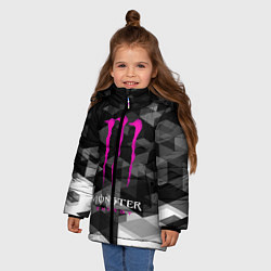 Куртка зимняя для девочки MONSTER ENERGY Z, цвет: 3D-черный — фото 2