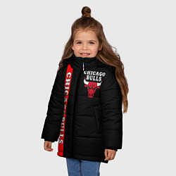 Куртка зимняя для девочки CHICAGO BULLS, цвет: 3D-черный — фото 2