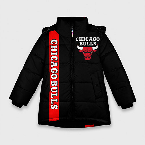 Зимняя куртка для девочки CHICAGO BULLS / 3D-Черный – фото 1