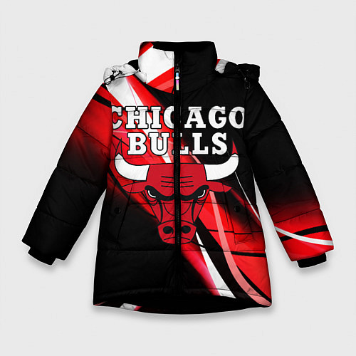 Зимняя куртка для девочки CHICAGO BULLS / 3D-Черный – фото 1