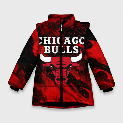 Зимняя куртка для девочки CHICAGO BULLS / 3D-Черный – фото 1