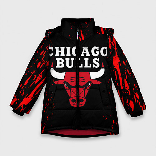 Зимняя куртка для девочки CHICAGO BULLS / 3D-Красный – фото 1