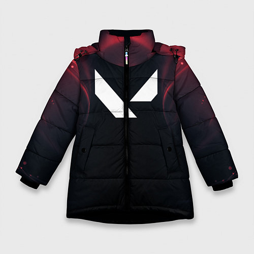 Зимняя куртка для девочки Valorant / 3D-Черный – фото 1