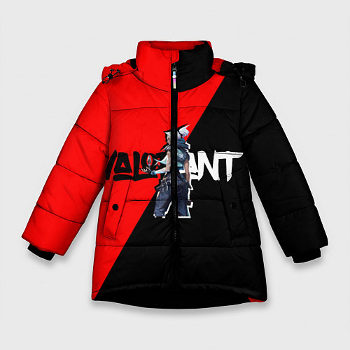 Зимняя куртка для девочки Valorant Jett / 3D-Черный – фото 1