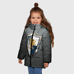 Куртка зимняя для девочки Heroes of Might and Magic Z, цвет: 3D-черный — фото 2