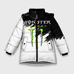 Куртка зимняя для девочки MONSTER ENERGY, цвет: 3D-светло-серый