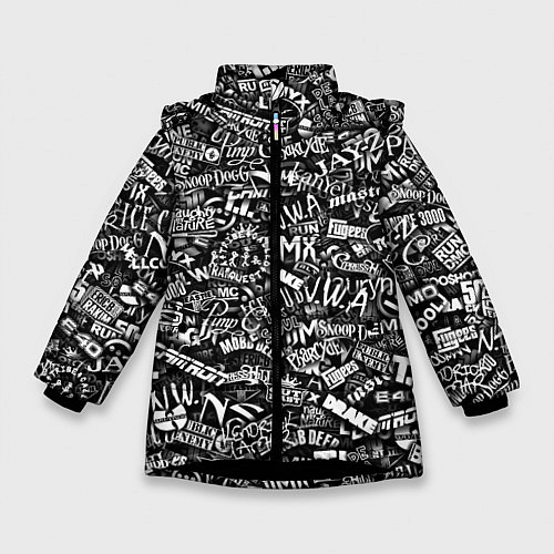 Зимняя куртка для девочки Top Hip Hop / 3D-Черный – фото 1
