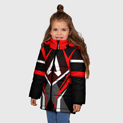 Куртка зимняя для девочки APEX, цвет: 3D-черный — фото 2