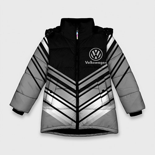 Зимняя куртка для девочки VOLKSWAGEN / 3D-Черный – фото 1