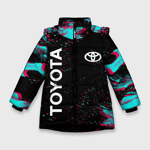 Зимняя куртка для девочки TOYOTA / 3D-Черный – фото 1