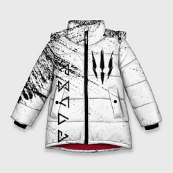 Куртка зимняя для девочки THE WITCHER, цвет: 3D-красный