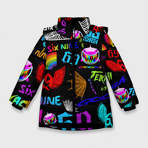 Зимняя куртка для девочки 6IX9INE / 3D-Черный – фото 1