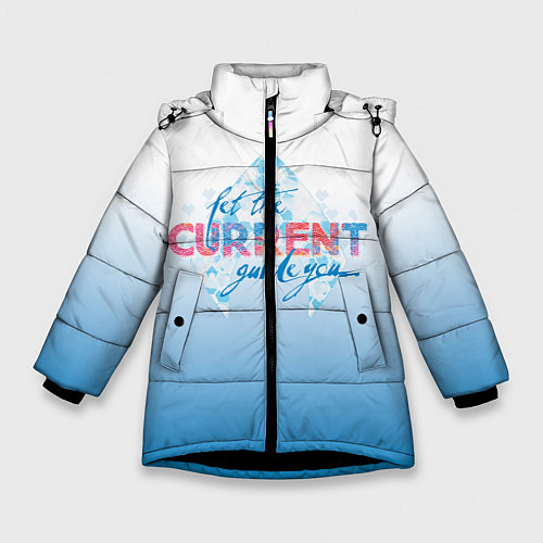 Зимняя куртка для девочки CURRENT / 3D-Черный – фото 1