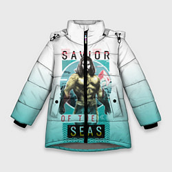 Куртка зимняя для девочки SAVIOR OF THE SEAS, цвет: 3D-светло-серый