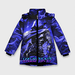 Куртка зимняя для девочки VALORANT OMEN, цвет: 3D-черный