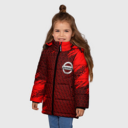 Куртка зимняя для девочки NISSAN, цвет: 3D-светло-серый — фото 2