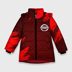 Куртка зимняя для девочки NISSAN, цвет: 3D-красный