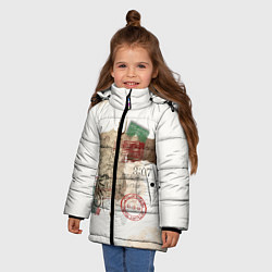 Куртка зимняя для девочки TRIDENT, цвет: 3D-красный — фото 2