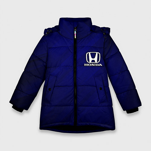 Зимняя куртка для девочки HONDA / 3D-Черный – фото 1