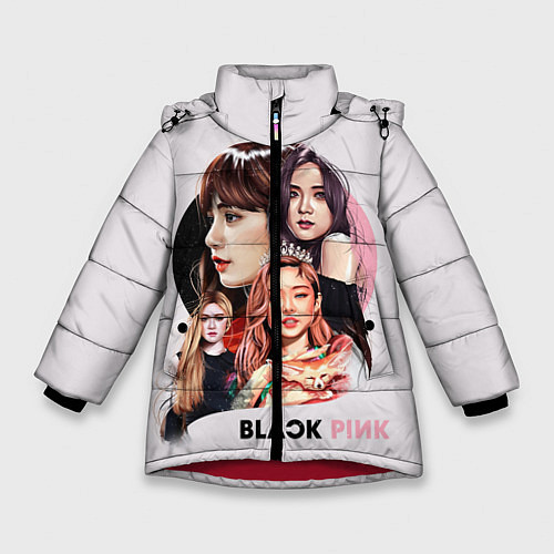 Зимняя куртка для девочки Blackpink / 3D-Красный – фото 1