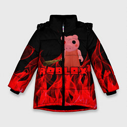 Куртка зимняя для девочки ROBLOX: PIGGI, цвет: 3D-черный
