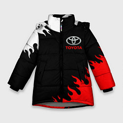 Куртка зимняя для девочки TOYOTA, цвет: 3D-светло-серый