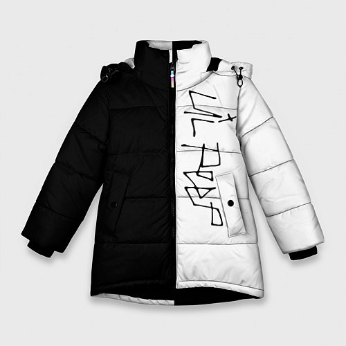 Зимняя куртка для девочки Lil peep / 3D-Черный – фото 1