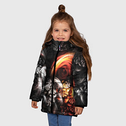 Куртка зимняя для девочки FRACTALS, цвет: 3D-красный — фото 2