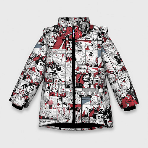 Зимняя куртка для девочки HELLTAKER / 3D-Черный – фото 1