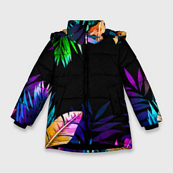 Зимняя куртка для девочки Тропическая Ночь