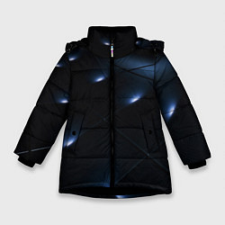 Куртка зимняя для девочки LIGHTING DARK, цвет: 3D-черный