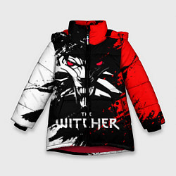 Куртка зимняя для девочки The Witcher, цвет: 3D-красный