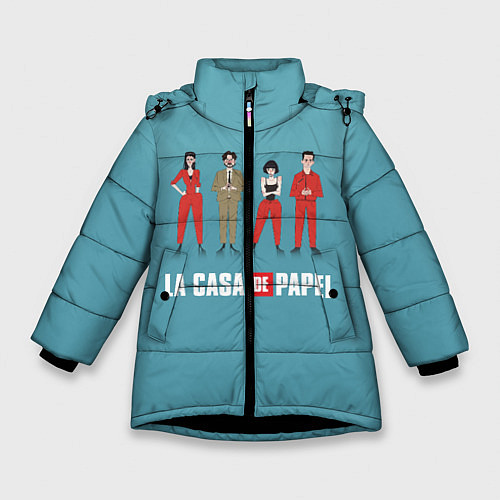 Зимняя куртка для девочки БУМАЖНЫЙ ДОМ / 3D-Черный – фото 1