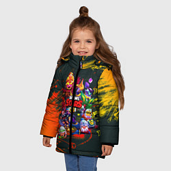 Куртка зимняя для девочки Brawl STARS, цвет: 3D-черный — фото 2