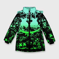 Куртка зимняя для девочки MARSHMELLO, цвет: 3D-черный