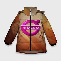 Куртка зимняя для девочки Volvo, цвет: 3D-светло-серый