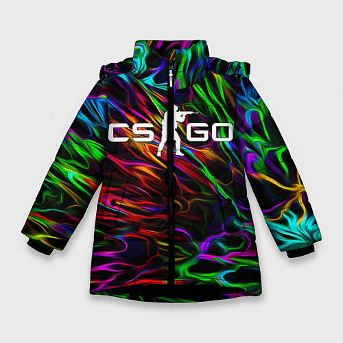Зимняя куртка для девочки CS GO КС ГО / 3D-Черный – фото 1